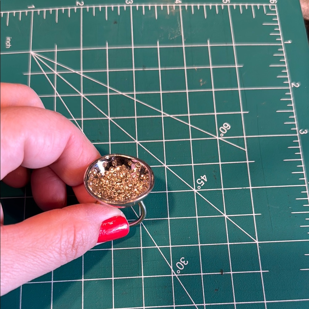Alexis Bittar Gold and Silver Bowl Ring